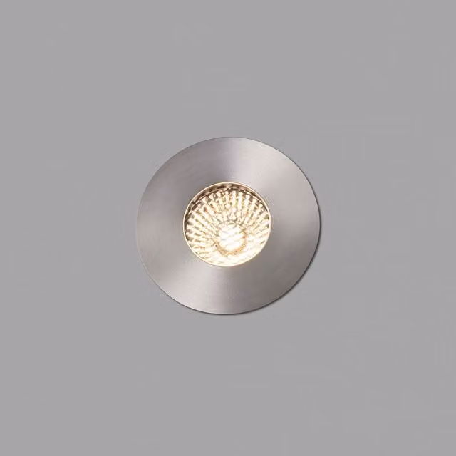 Faro Grund LED Recessed Outdoor Ground Light, Grey, Diameter: 8 cm