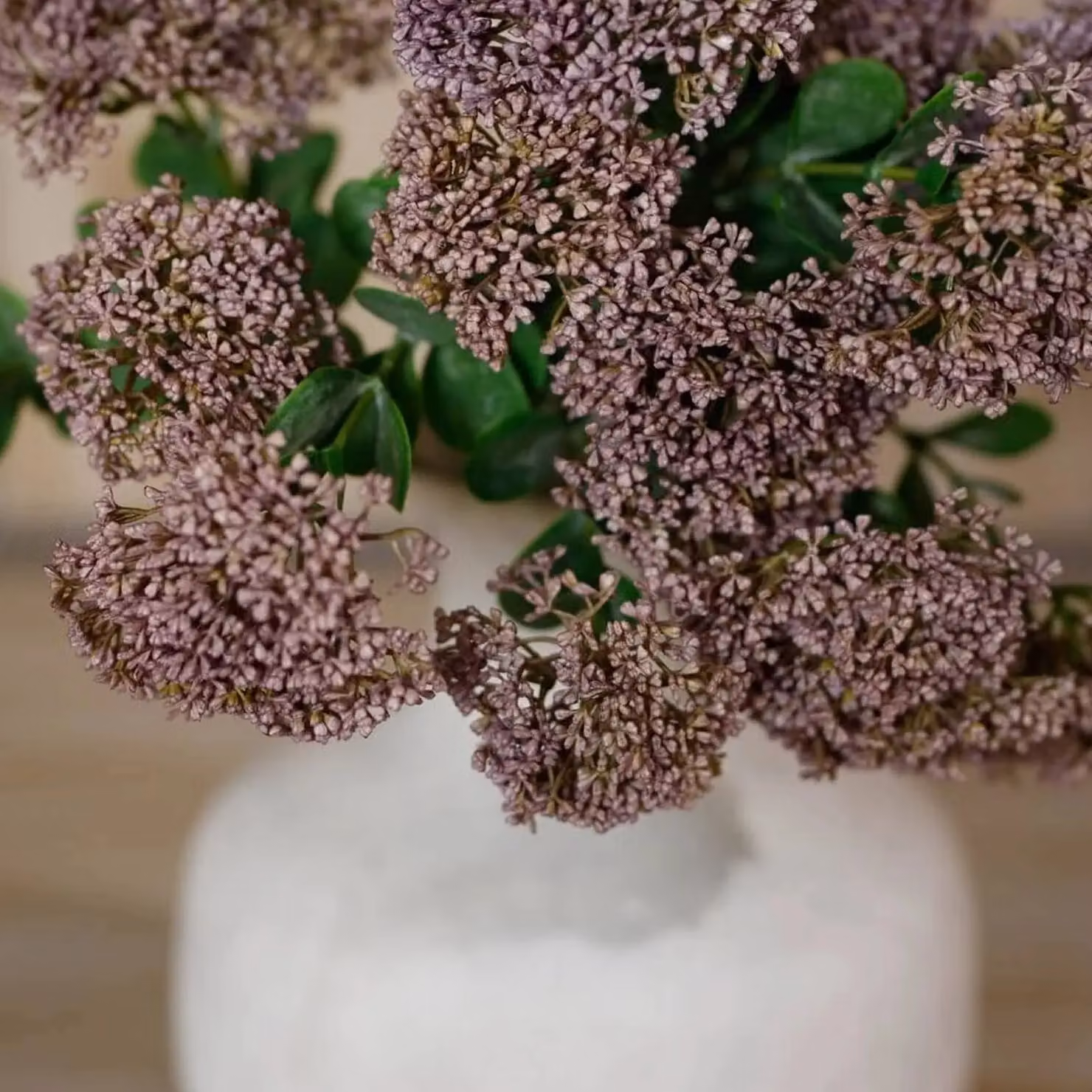 Hill Interiors Purple Sedum Artificial Succulent Spray – 3
