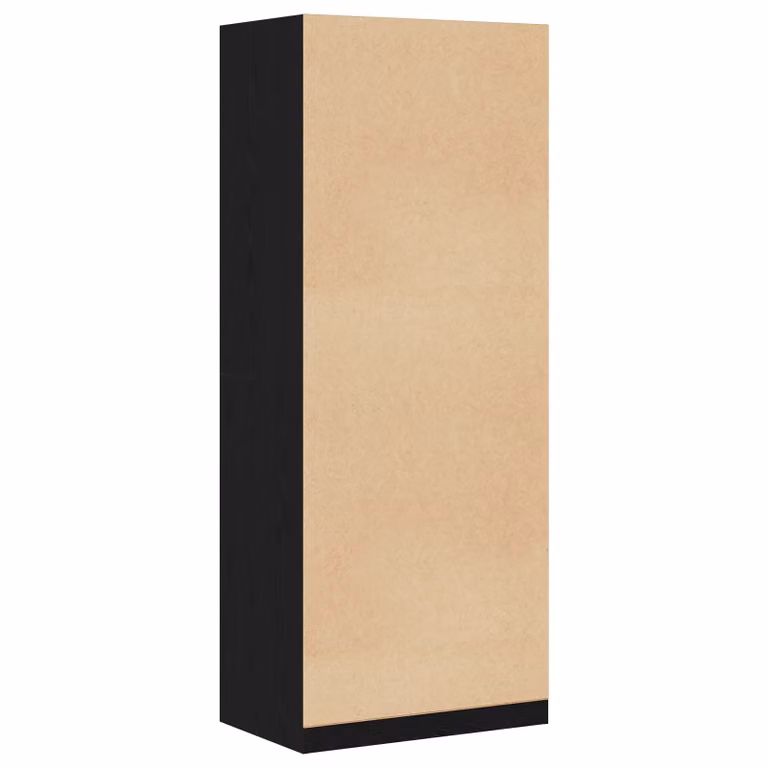 Berkfield Home Black Modern Wardrobe W/D/H: 80 x 50 x 200 cm