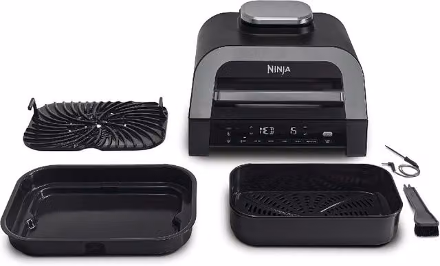 Ninja 6-in-1 MAX Grill and Air Fryer DG551 in Grey – 1