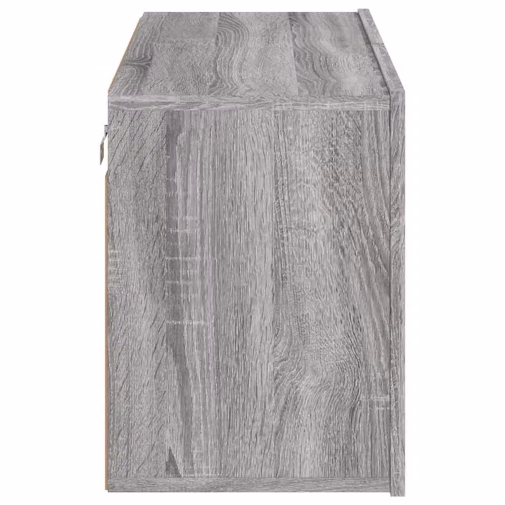 Berkfield Home Wall-mounted TV Cabinet in Grey Sonoma, W/D/H: 80 x 30 x 41 cm – 5