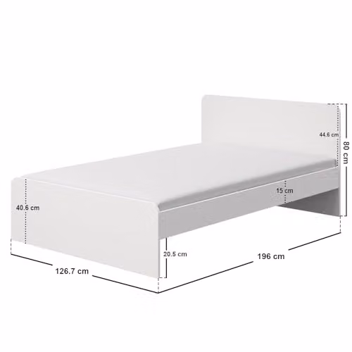 Flair Furnishings Wizard Small Double Bed Frame with Drawers in White – 2