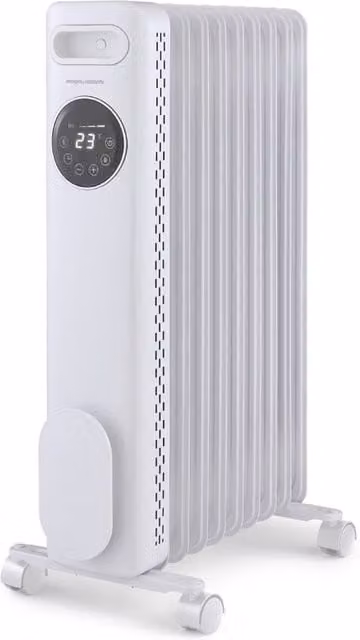 Morphy Richards HeatFlux 2kW Digital Oil Filled Radiator with Remote Control, White
