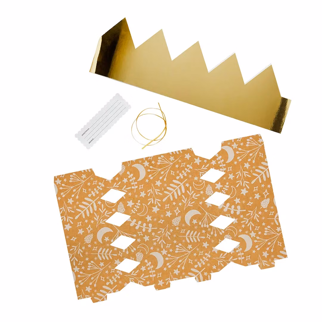 Club Green Kraft Patterned DIY Crackers, Pack of 6, Multicolour – 2