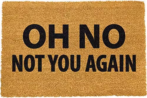 Artsy Mats Not You Again Doormat in Black and Brown, W: 60 cm, D: 40 cm – 6