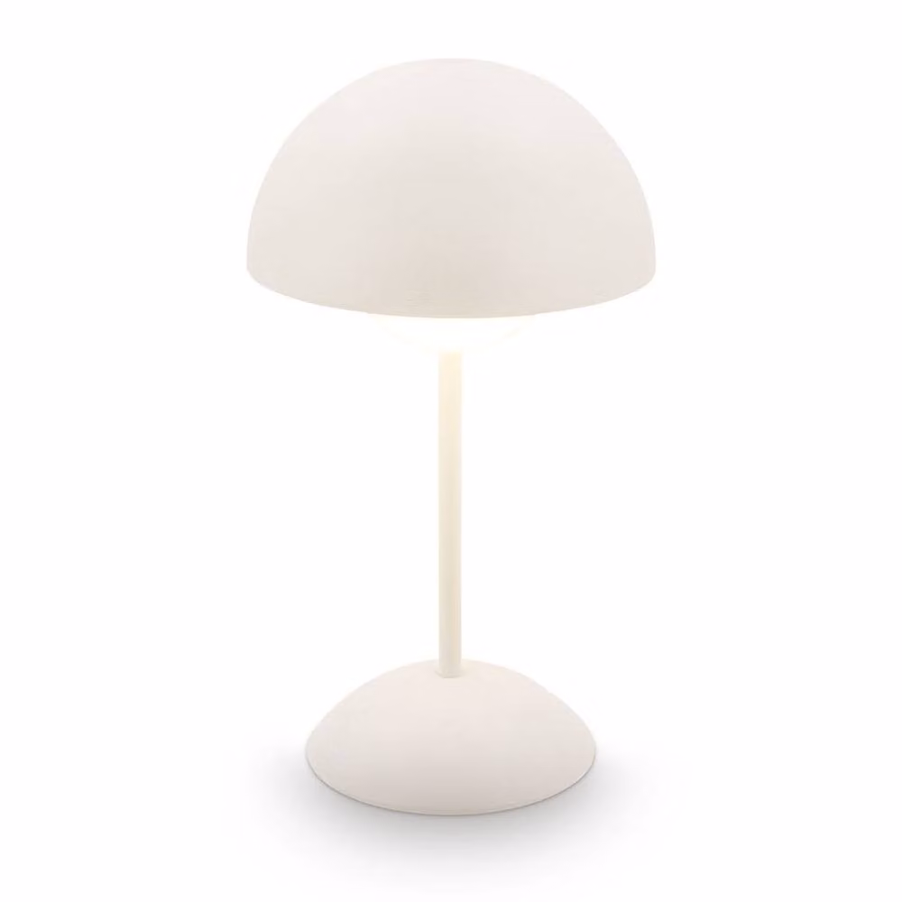 Briloner White Rechargeable LED Sphere Table Lamp with Dimmable Warm White Light – 2