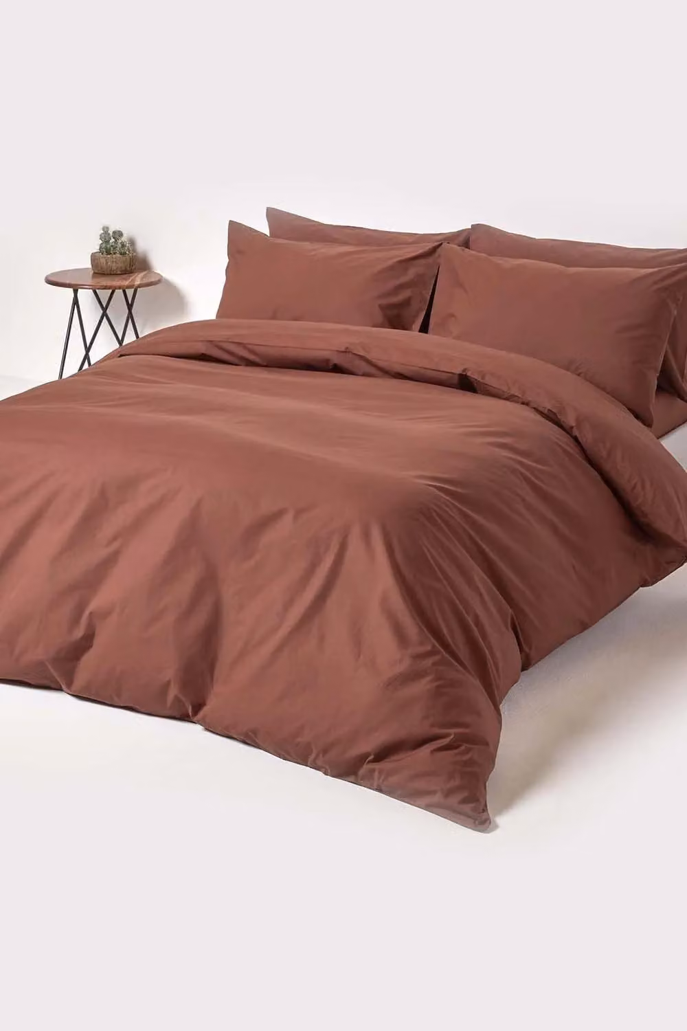 Homescapes Chocolate Brown Egyptian Cotton Percale Flat Sheet, 200 Thread Count, 200 x 200 cm – 2