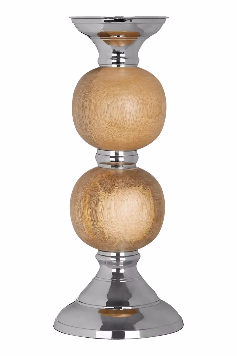 Orsina Hampstead Medium Pillar Candle Holder in Silver, Brown or Beige – 4