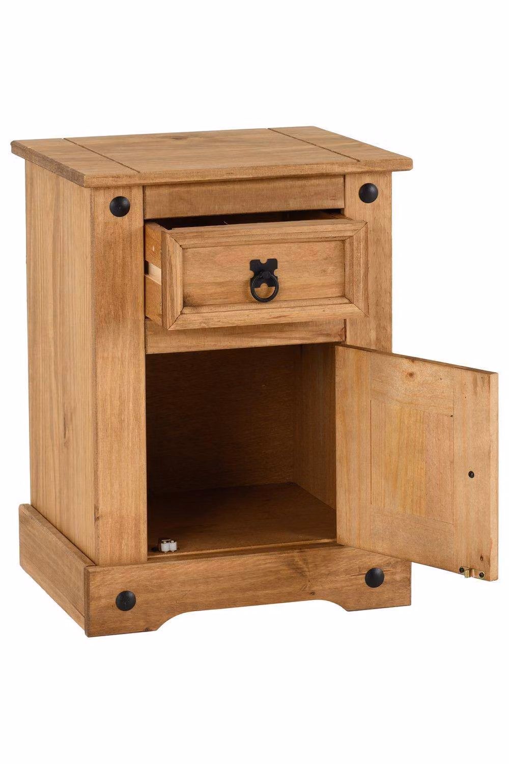 Seconique Corona Petite Pine Bedside Table in Brown – 2