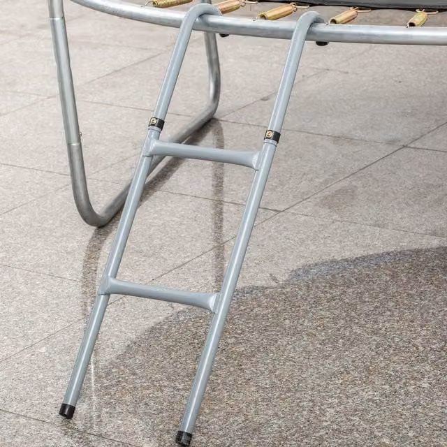 HOMCOM Steel Trampoline Ladder in Grey