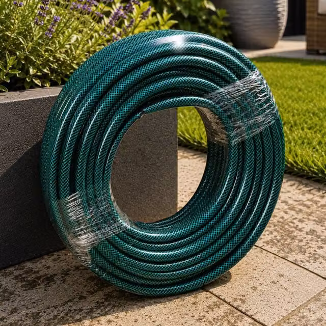 Samuel Alexander 30m Reinforced Kink Resistant Garden Hose Pipe in Black and Green – 1