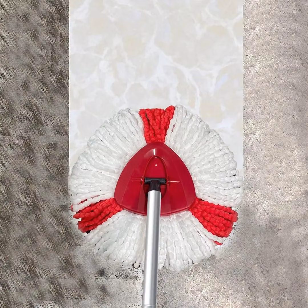 SPETLEK Microfibre Spin Mop Head Replacement Refills in White and Red – 5