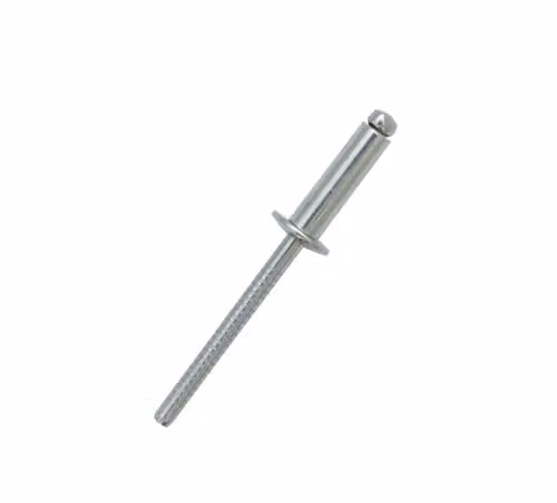 JRP Riveting Products A2 Stainless Steel Dome Head Rivets in Silver, 4.0 x 12mm