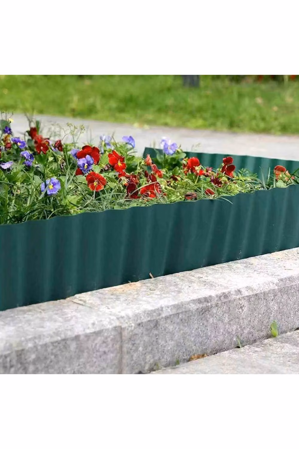 KDMD Flexible PVC Landscape Edging Lawn Garden Border in Dark Green – 2