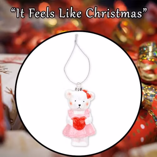 VFM e-Store Pink Cutie Bear Christmas Tree Ornament, W/D/H: 12.5 x 6.5 x 5.5 cm – 7