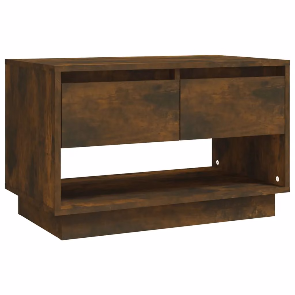 Berkfield Home Modern Smoked Oak TV Cabinet in Brown, W/D/H: 70 x 41 x 44 cm – 2