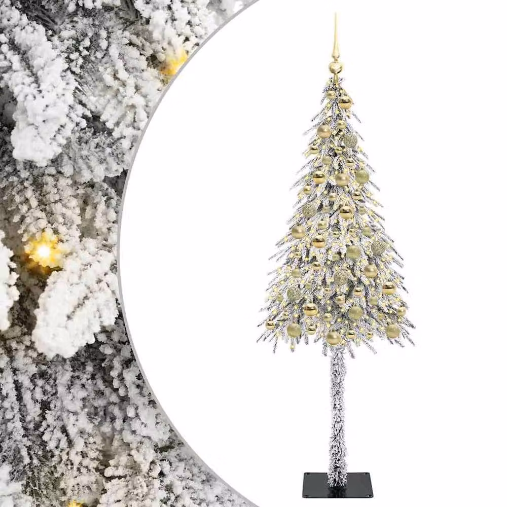 Berkfield Home White Christmas Tree with 300 LEDs, Height: 180 cm – 2