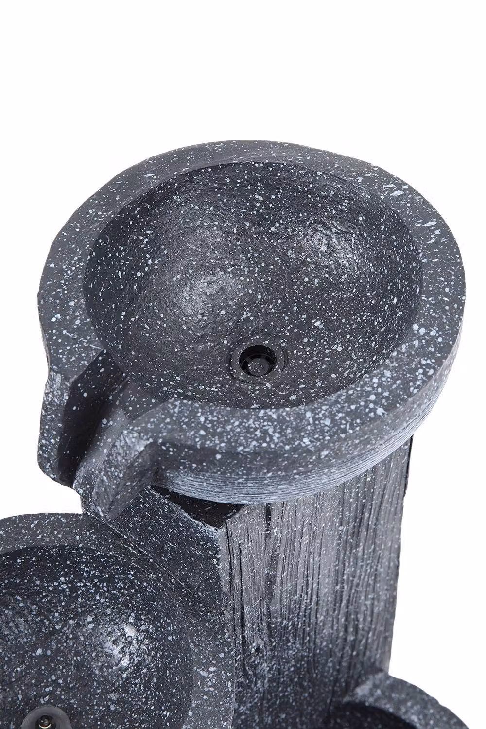 Living and Home Solar-Powered Outdoor Water Fountain Rockery Decor in Brown, Grey and Multicolour, W/D/H: 25.5 x 58.0 x 20.0 cm – 5