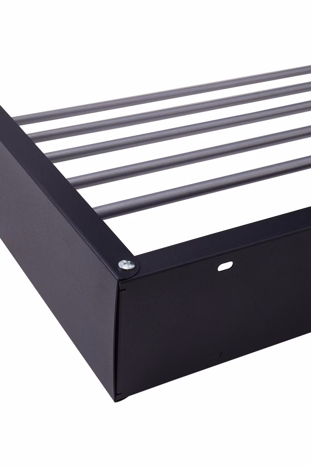 Garden Sanctuary Foldable Wall Mounted Towel Drying Rack in Black Aluminium and Metal – 5