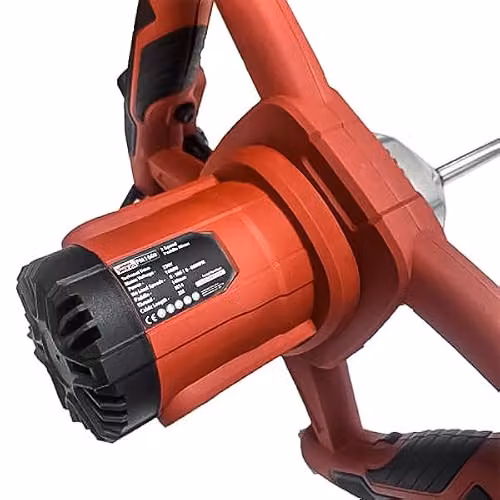 Lumberjack 1600W Variable Speed Portable Electric Paddle Mixer in Red – 2