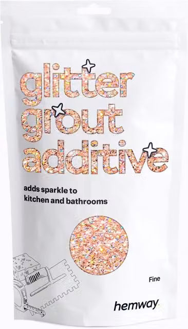 Hemway Rose Gold Holographic Glitter for Grout Additive