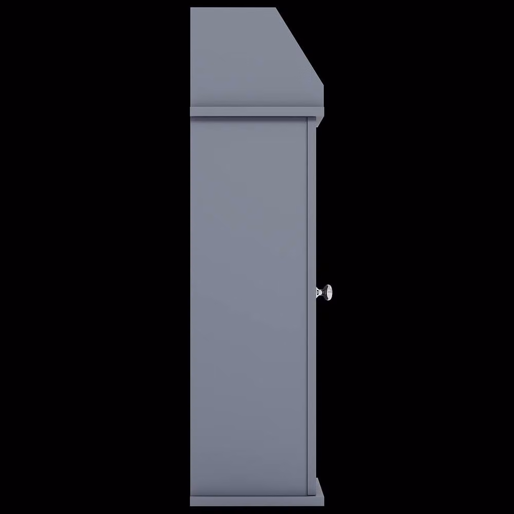 HD Designs Freestanding Toilet Roll Holder and Cupboard Bathroom Storage in Matt Grey – 6