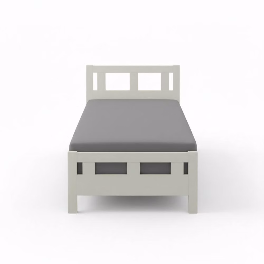 Snug City Grey Flannelette Cotton Cot Bed Fitted Sheet W/D/H: 70 x 140 cm