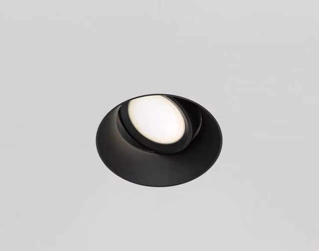 Netlighting Dot Round Trimless Recessed Downlight in Black with 1xGU10 Socket