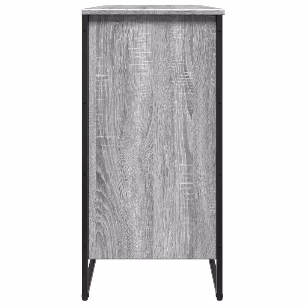 Berkfield Home Grey Industrial Shoe Cabinet with Integrated Seat, W/D/H: 80 x 38 x 78 cm – 4