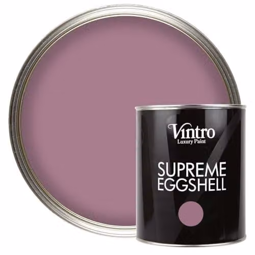 Vintro Eggshell Paint for Walls, Wood and Trim in Purple Wild Heather, 1 Litre