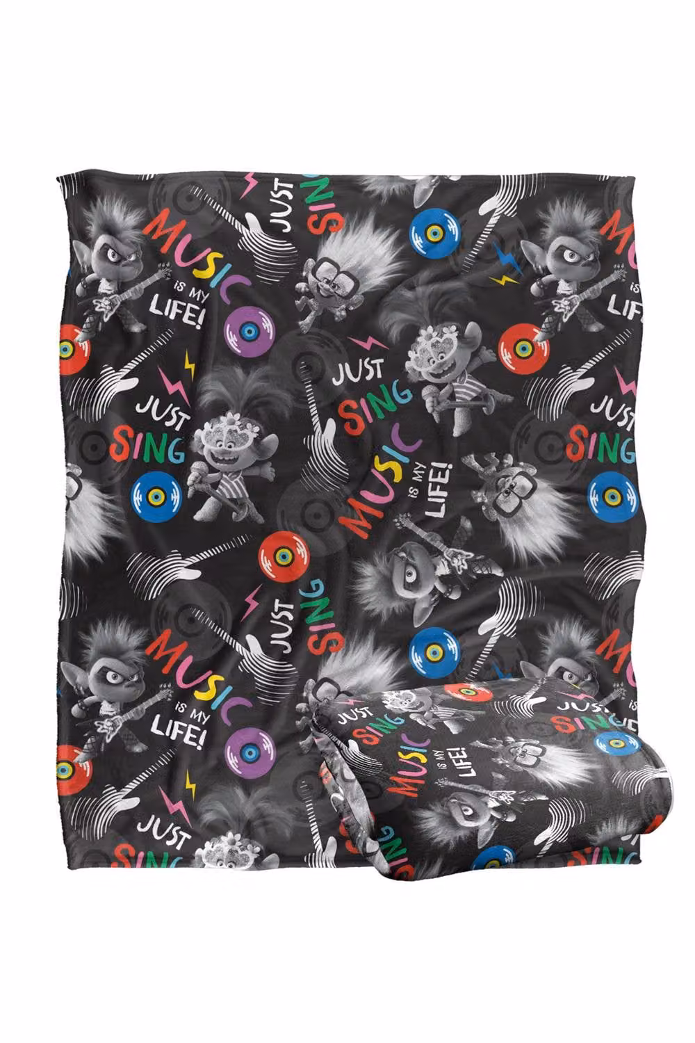 DreamWorks Trolls Just Sing Super Soft Throw Blanket, Multicolour, W: 152 cm, D: 127 cm – 2