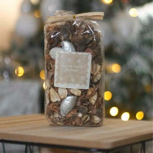 Marco Paul Christmas Scented Tabletop Potpourri in Brown Vanilla Spiced Gourmand and Spicy Fragrance