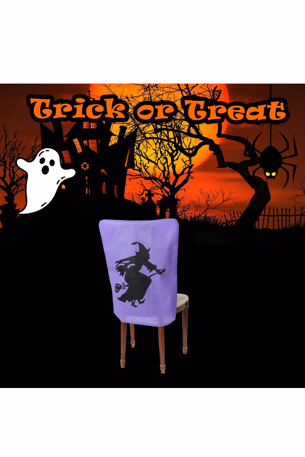 VFM e-Store Halloween Party Chair Covers, Purple, W/D: 65 x 50 cm – 2
