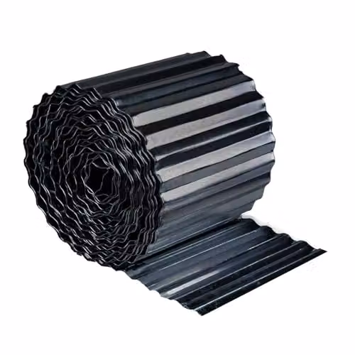 Nicoman Heavy Duty Corrugated Metal Garden Edging Roll, Black – 1