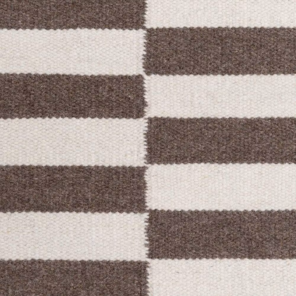 THE RUGS Vika Handwoven Wool Striped Reversible Rug in Brown, W x D: 120 x 180 cm – 3