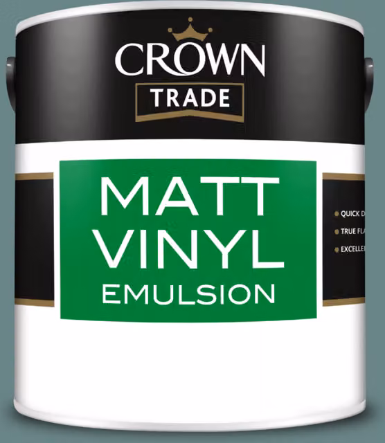 Crown Trade Botany Bay Matt Vinyl Water Based Dispersion Paint, Multicolour, 2.5l – 1