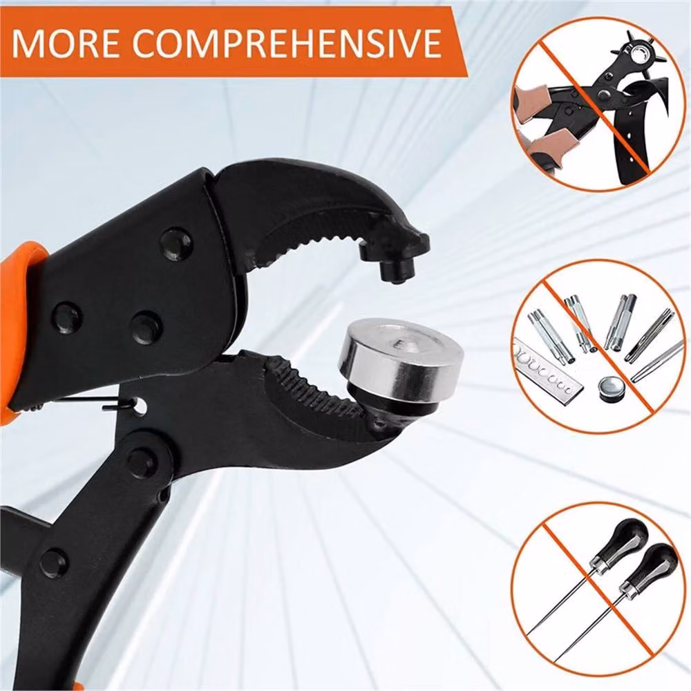 Nordara 156-Piece Heavy Duty Stainless Steel Snap Fasteners Kit with Pliers Tool in Orange – 3