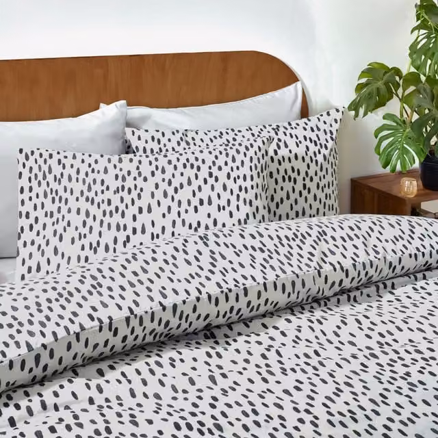 Make It A Home Dottie Printed Duvet Cover Set, Multicolour, 180 x 200 cm