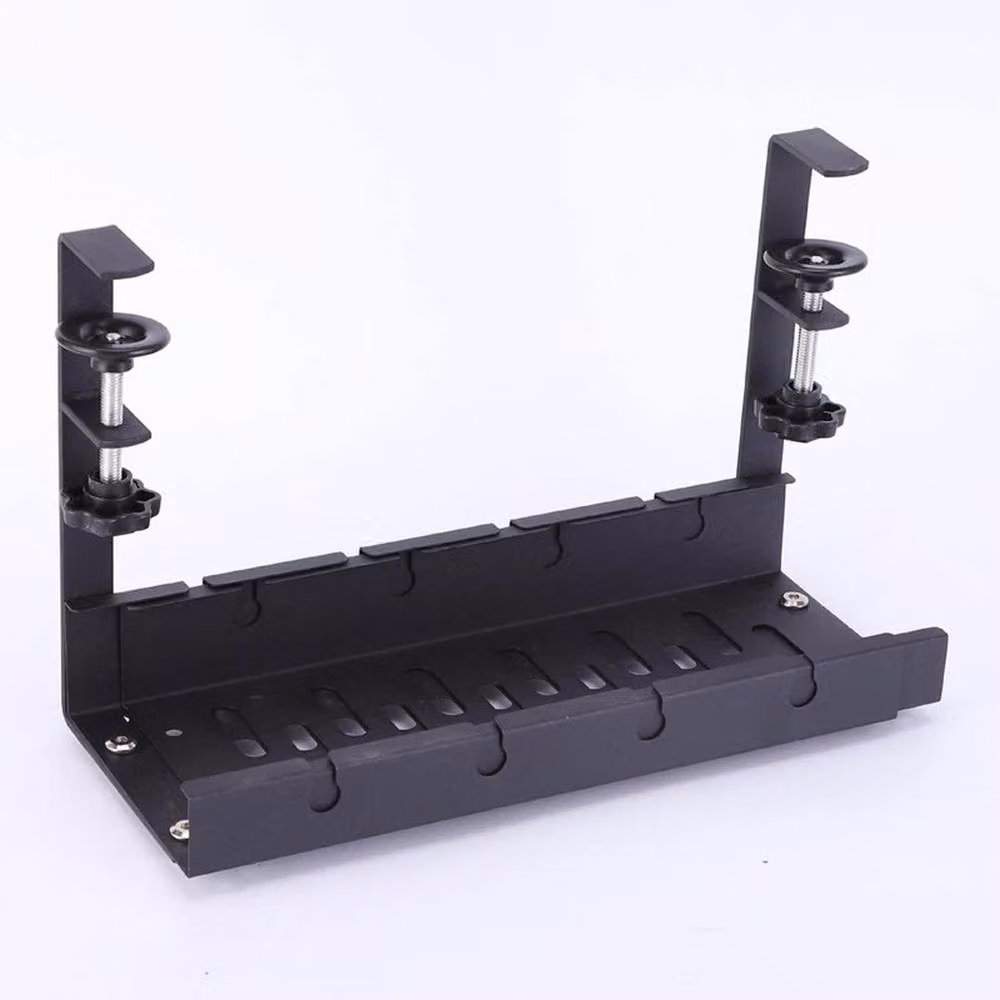 EONLION No Drill Under Desk Cable Management Tray in Black, Width: 50 cm – 3