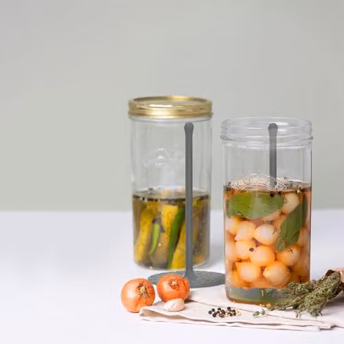 Kilner Pickle Jar with Silicone Lifter, 1 l, Transparent Glass – 2