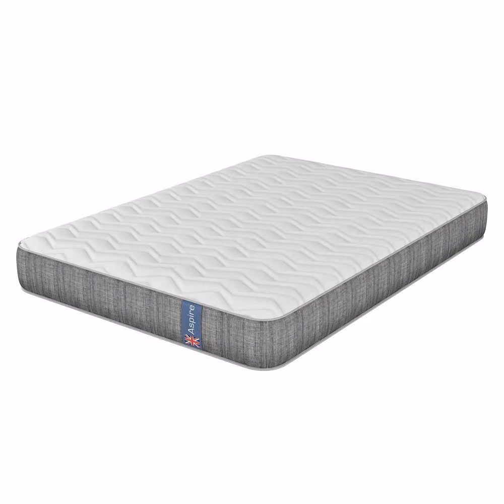 Aspire SleepCraft Hybrid Memory Foam Mattress, Medium Comfort, White, W/D/H: 140 x 200 x 23 cm – 3