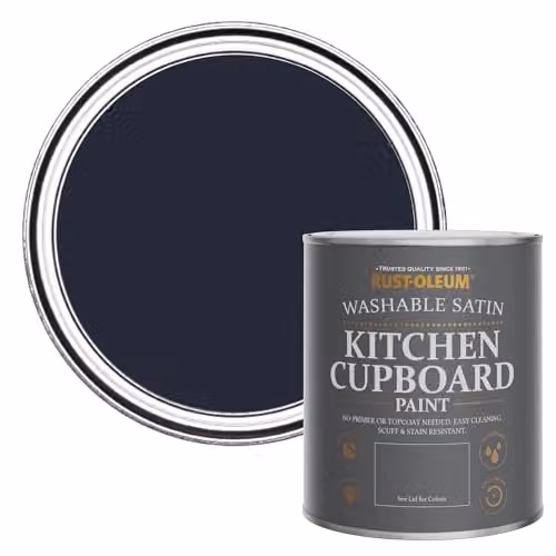Rust-Oleum Odyssey Blue Scrubbable Kitchen Cupboard Paint, Satin Finish, 750ml – 1