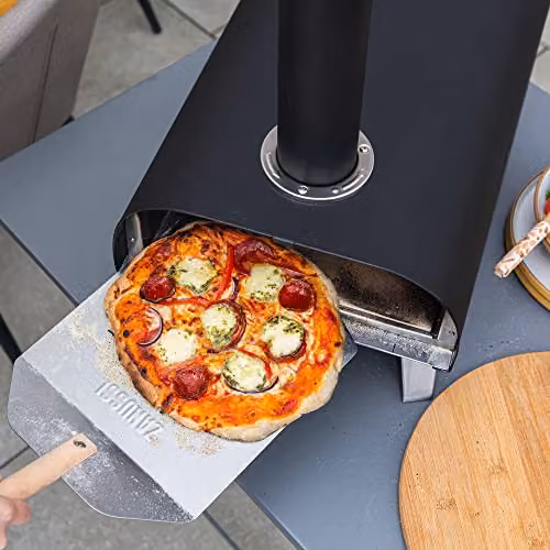 Zanussi ZPO1BPC Portable Wood Pellet Pizza Oven with Cover in Black or Grey – 4