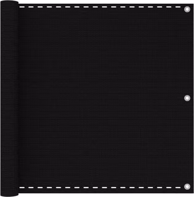 Berkfield Home Black Balcony Screen W: 90 cm, H: 300 cm – 1