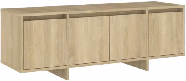 Berkfield Home Sonoma Oak TV Cabinet in Beige, W: 120 cm, D: 30 cm, H: 40.5 cm – 1