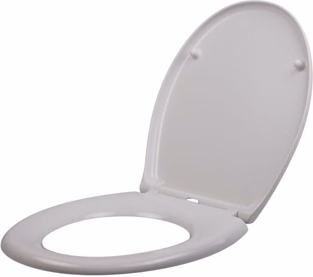 Living and Home Soft Close Round O-Shape Toilet Seat in White