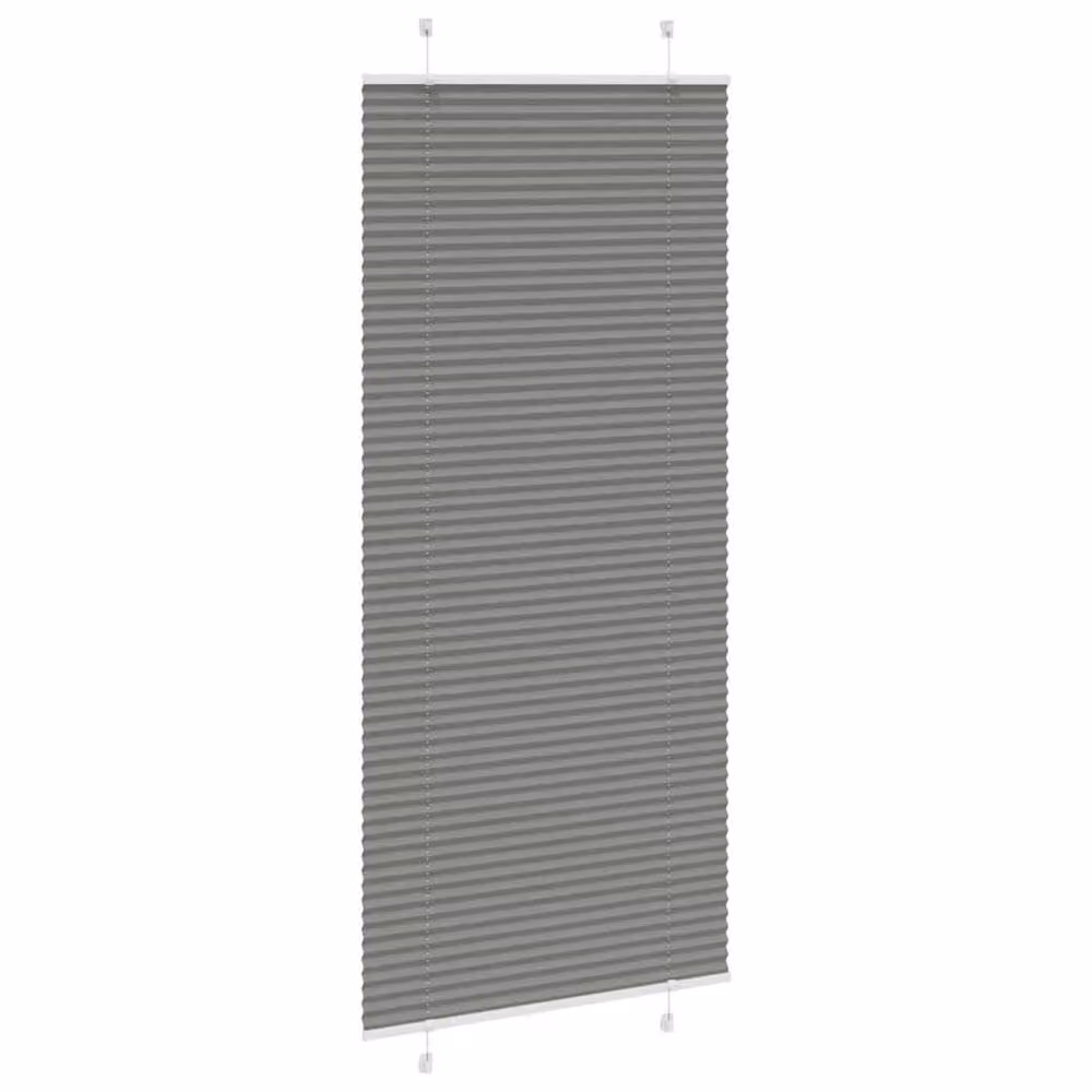 Berkfield Home Single Pleat Blind in Anthracite Grey, W: 95 cm, H: 200 cm – 3