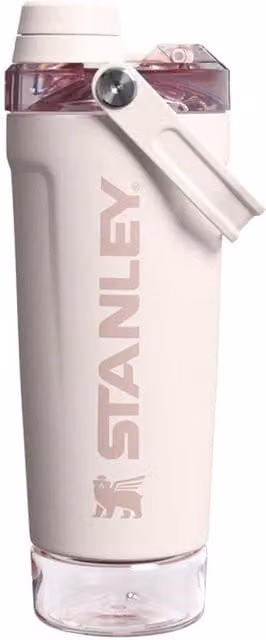 Stanley Vitalize Leakproof Insulated Stainless Steel Shaker Bottle, 0.59 l, Pink