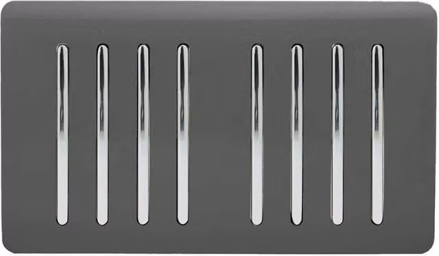 Trendi Flush Mains Switch in Grey