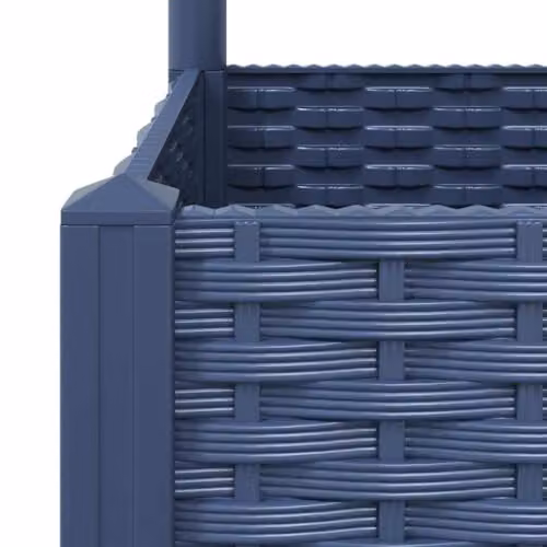 vidaXL Plastic Garden Planter Tub in Blue and Grey, W/D/H: 40 x 40 x 136 cm – 3